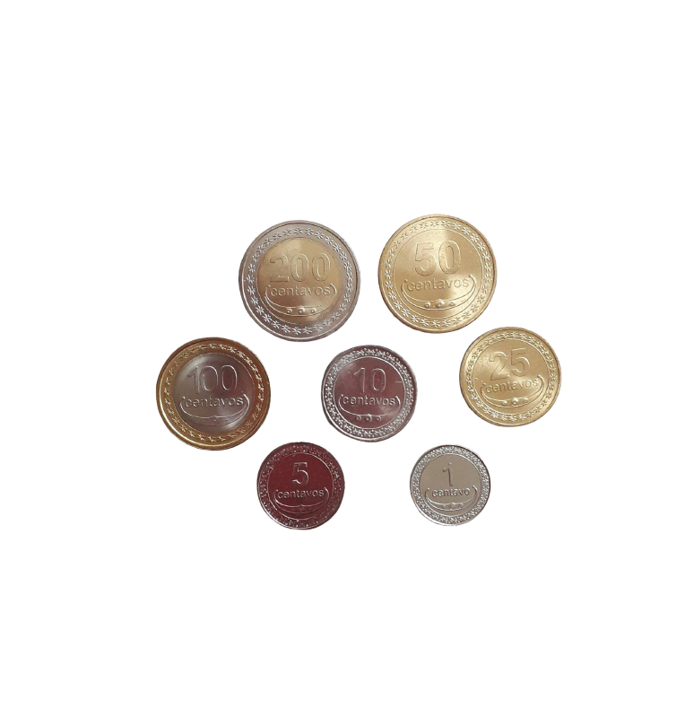 Timor-Leste set of 7 coins: 1, 5, 10, 25, 50, 100, 200 Centavos