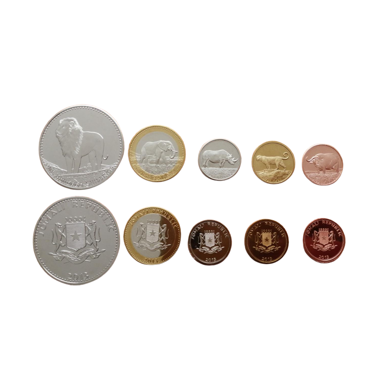 Set Somalia 5,10,20,50,100 Shillings 2013