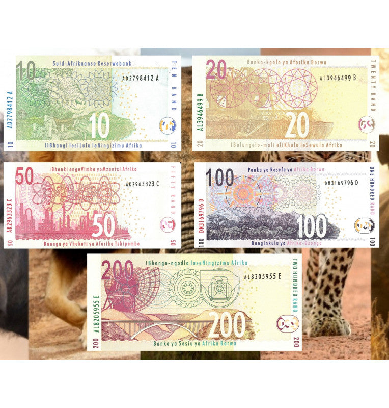 South Africa Set 10,20,50,100,200 2015