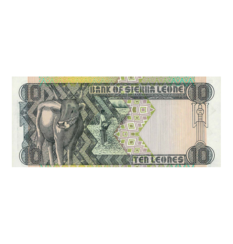 Sierra leona 10 Leones 1991 Pick 19