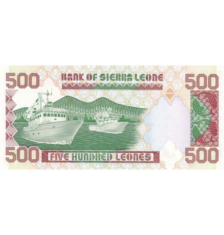 Sierra leona 500 Leones 1991 Pick 19