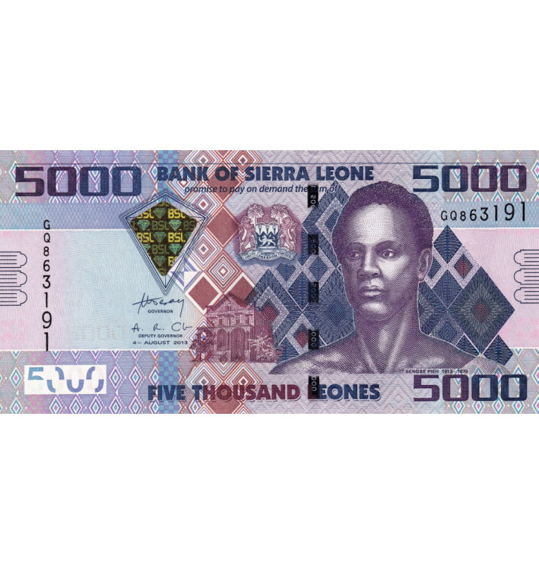 Sierra Leone 5,000 Leones 2015 Pick 32c