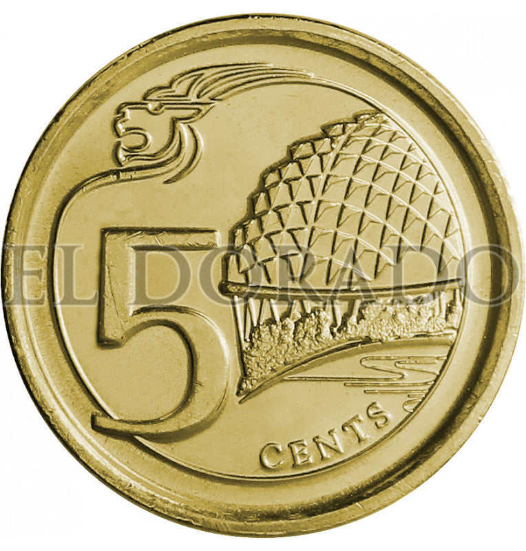 Singapur 5 Céntimos 2016 KM 345