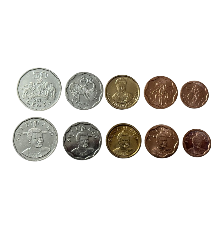 Swaziland 5,10,20,50 Cents 1 Lilangeni 2011