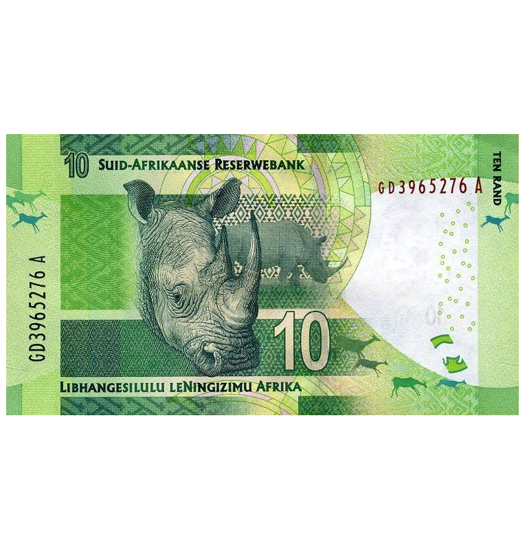 Sudáfrica 10 Rand 2013-2016 ND Pick 138b