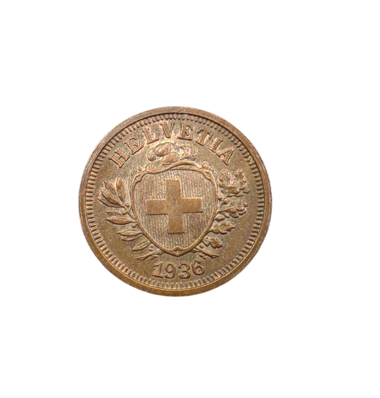 Suiza 1 Rappen 1936 KM 3.2 NO UNC