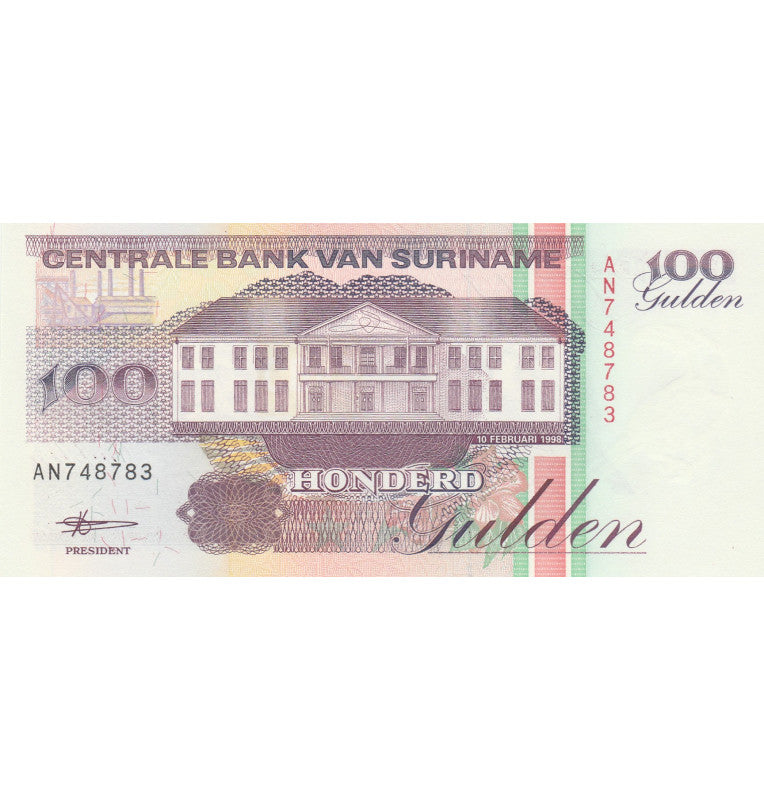 Surinam 100 Gulden 1998 Pick 139b
