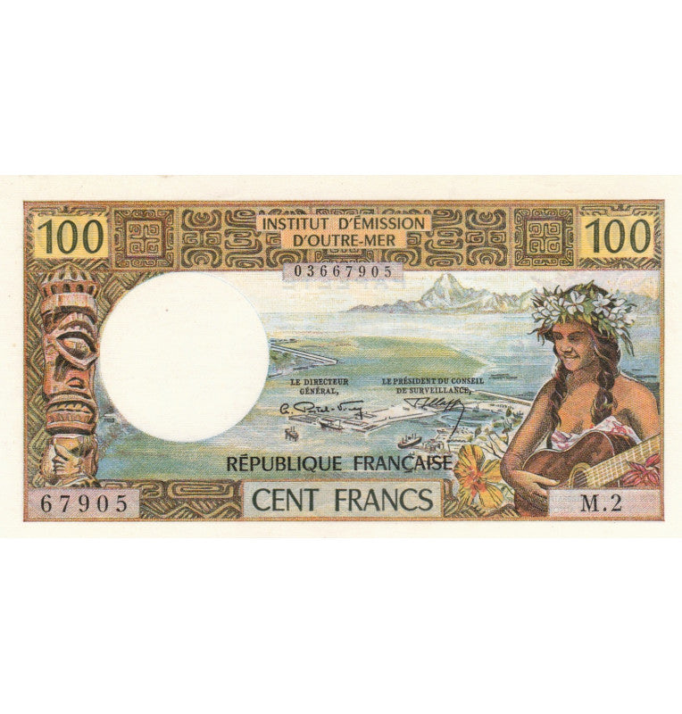 Tahiti 100 Francs 1971-1973 Pick 24