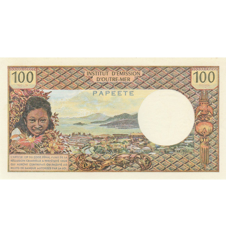 Tahiti 100 Francs 1971-1973 Pick 24