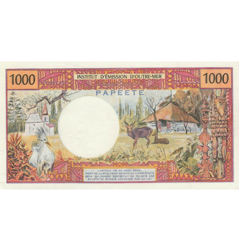 Tahiti 1000 Francs 1969 Pick 26 NO UNC