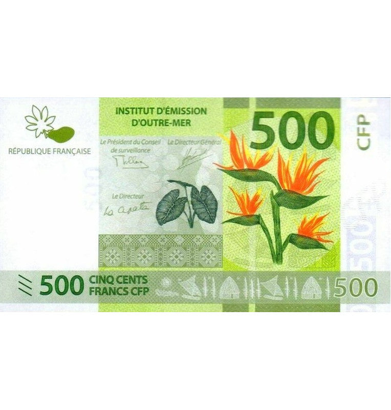Territorios Franceses del Pacífico 500 Francos 2014 Pick 5