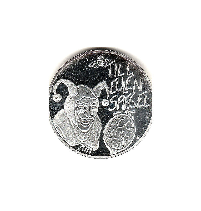 Alemania 10 Euros Till Eulen Spiegel 2011. Moneda de fantasia