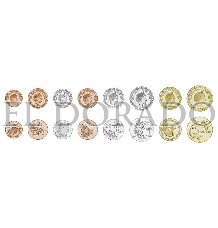 Tokelau 1, 2, 5, 10, 20, 50 Cents, 1, 2 Dollars Year 2017 KM new