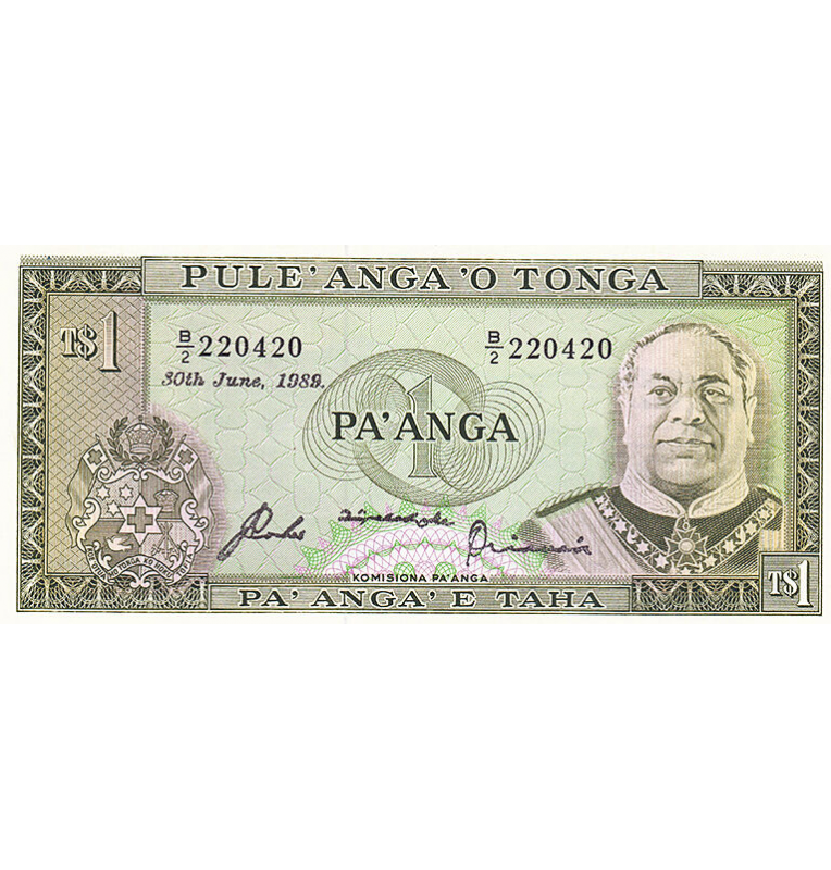 Tonga 1 Pa´anga 1976-1989 ND Pick 19c