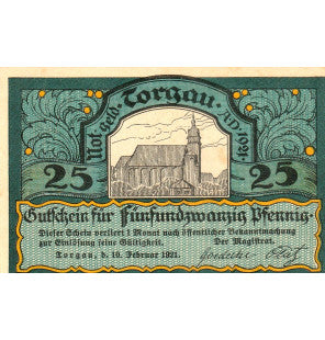 Torgan Set 4 Notgelds 1921