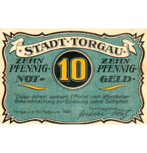 Torgan Set 4 Notgelds 1921