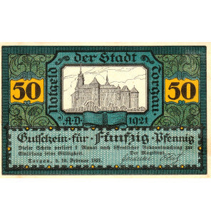 Torgau Set 4 Notgelds 1921