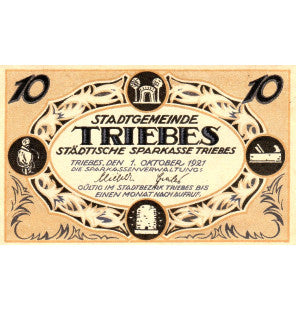 Triebes Set 4 Notgelds 1921