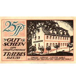 Triebes Set 4 Notgelds 1921