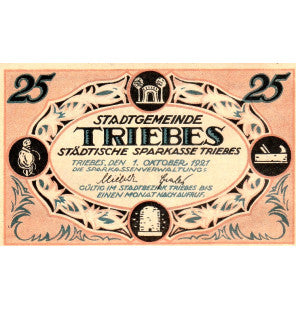 Triebes Set 4 Notgelds 1921