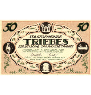 Triebes Set 4 Notgelds 1921