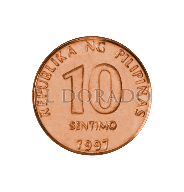 Turro Coins Philippines 10 Sentimos 1993-1996 KM 270 (50 Pieces)