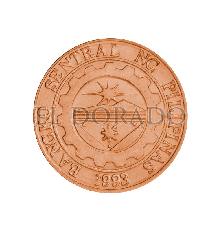 Turro de monedas Filipinas 10 Sentimos 1993-1996 KM 270 (50 Piezas)