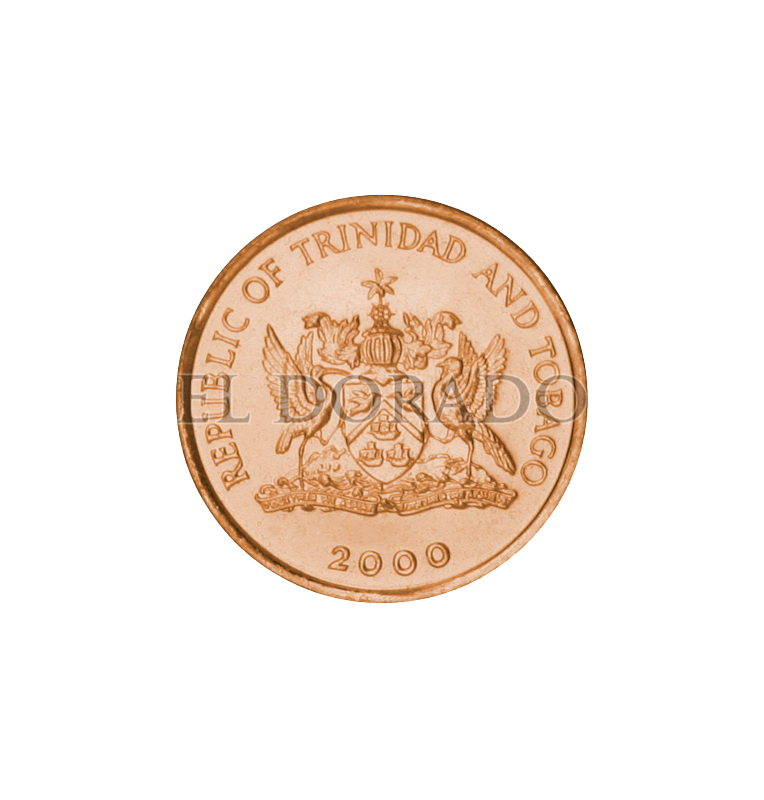 Turro de monedas Trinidad y Tobago 1 Centavo 2016 KM 29 (40 Piezas)