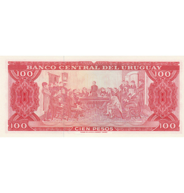 Uruguay 100 Pesos 1967 ND Pick 47a