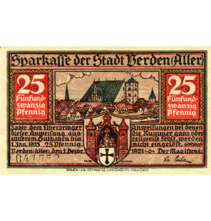 Verden Set 5 Notgelds 1923