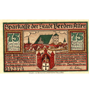 Verden Set 5 Notgelds 1923