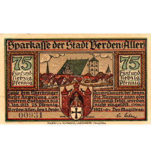 Verden Set 5 Notgelds 1923