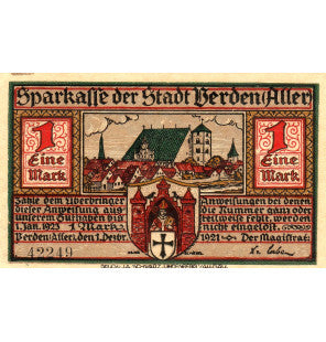 Verden Set 5 Notgelds 1923