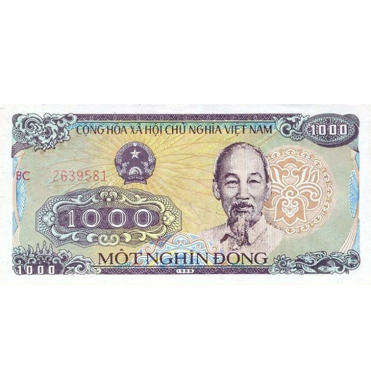 Vietnam 1000 Dong 1988 Pick 106a