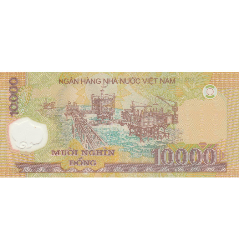 Vietnam 10.000 Dong 2007 Pick 119b Polímero