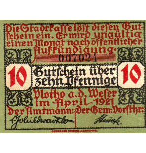 Vlotho Set 3 Notgelds 1921