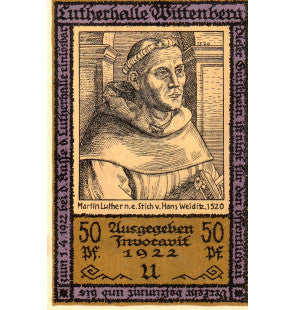 Wittenberg Set 6 Notgelds 1922