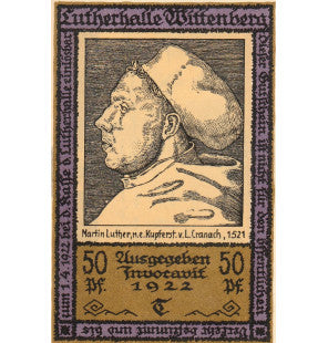 Wittenberg Set 6 Notgelds 1922