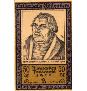 Wittenberg Set 6 Notgelds 1922