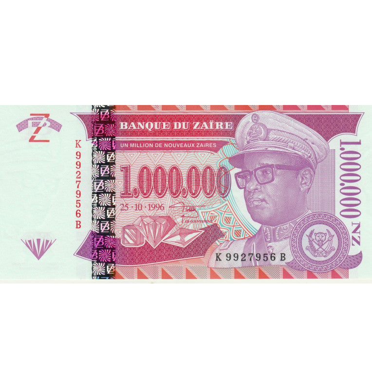 Zaire 1,000,000 Zaires 1996 Pick 79a