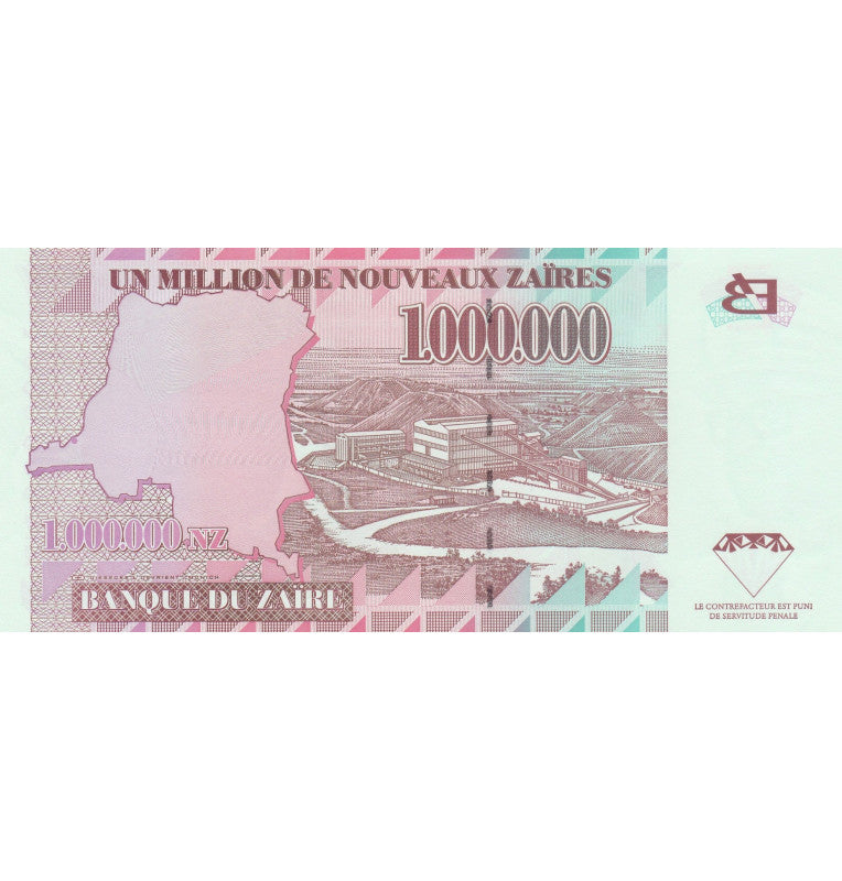 Zaire 1,000,000 Zaires 1996 Pick 79a