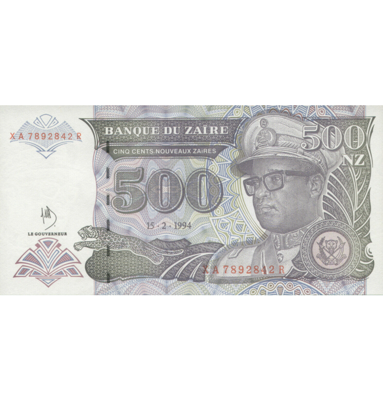 Zaire 500 Zaires 1994 Pick 63a