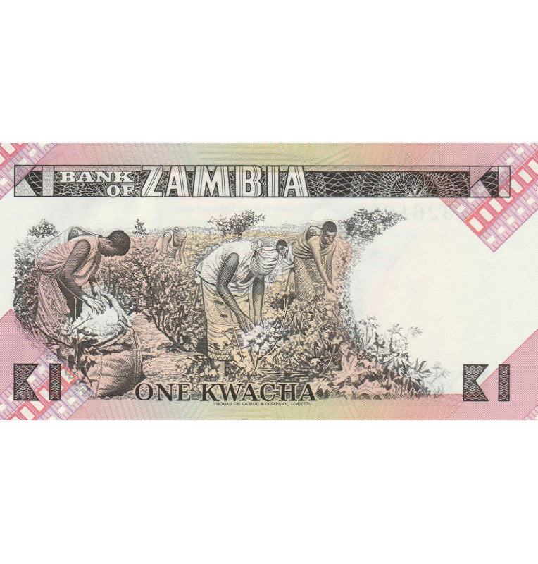 Zambia 1 Kwacha 1980-1988 Pick 23b