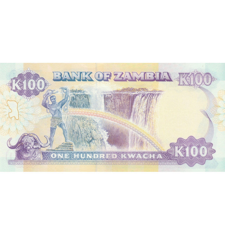Zambia 100 Kwacha 1991 ND Pick 34a