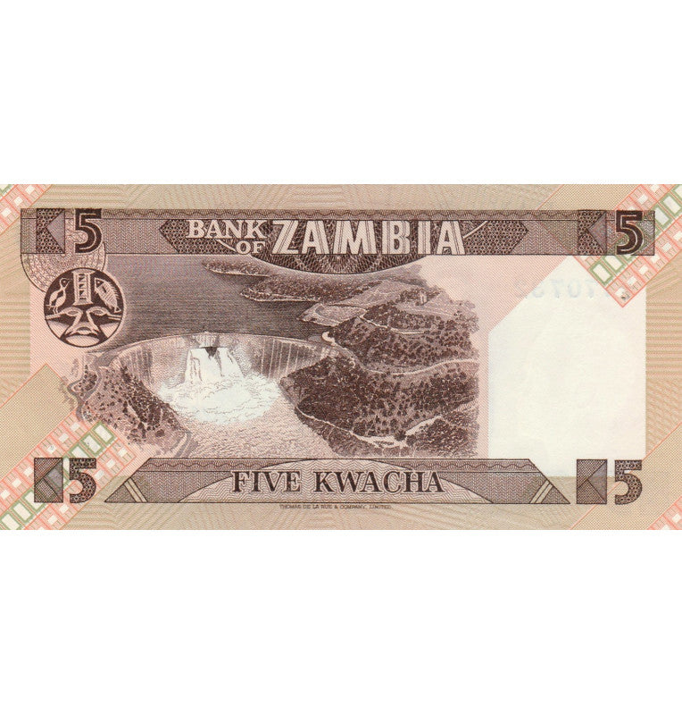Zambia 5 Kwacha 1980-1988 Pick 25a