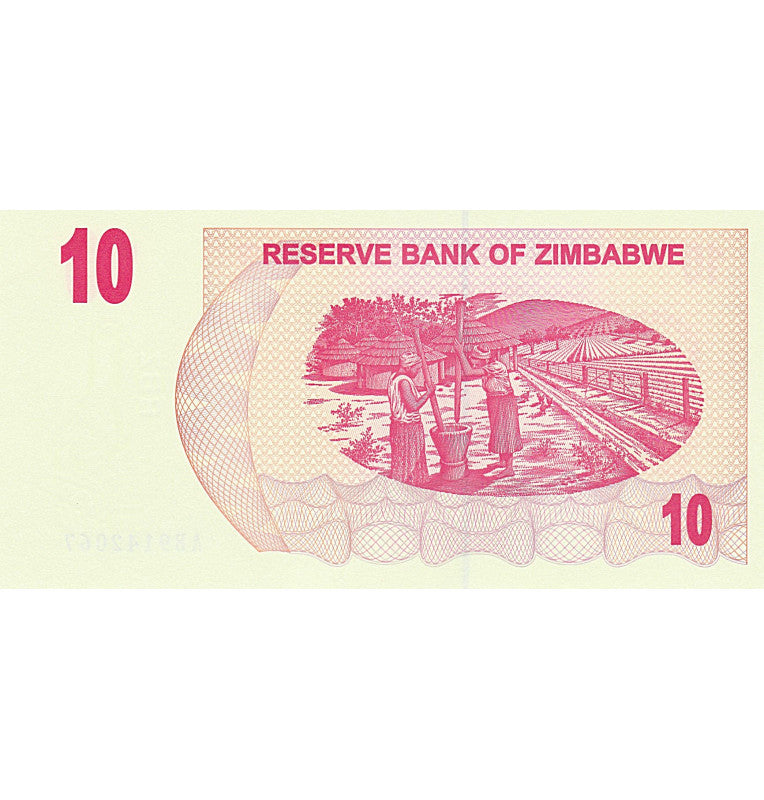Zimbabue 10 Dólares 2006 Pick 39