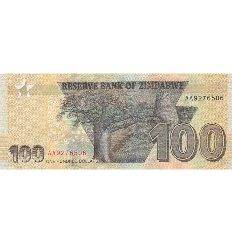 Zimbabwe 100 Dollars 2020 Pick New