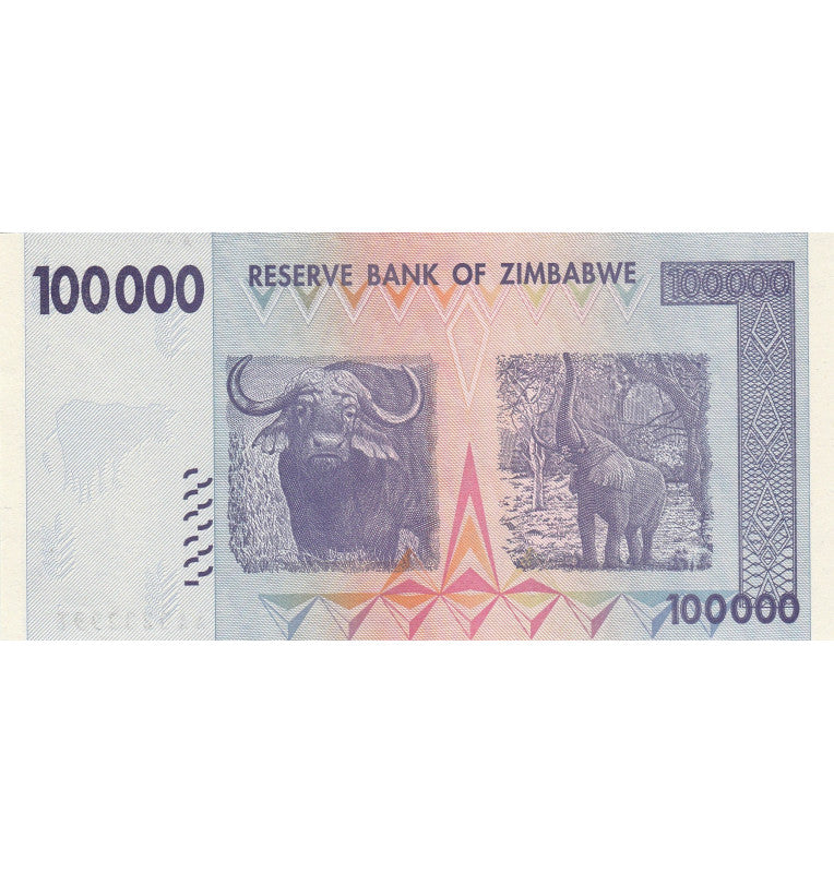 Zimbabue 100.000 Dólares 2008 Pick 75