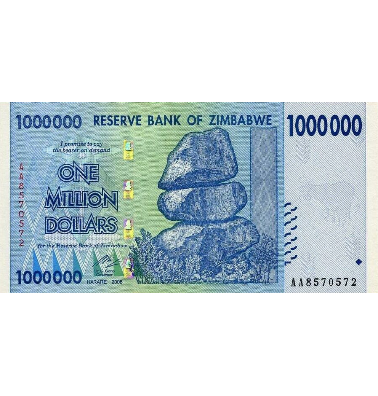 Zimbabwe $1,000,000 2008 Pick 77