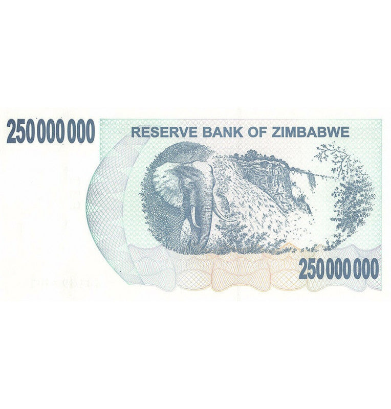 Zimbabue 250.000.000  Dólares  2008  Pick 59
